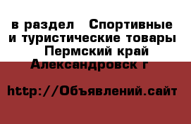  в раздел : Спортивные и туристические товары . Пермский край,Александровск г.